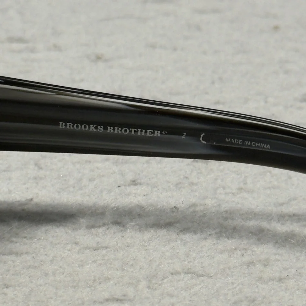 Brooks Brothers BB662S Brown Striped Rectangle Sunglasses Frames 61-17-117